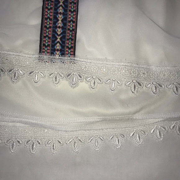 Strapless White Boho Dress - Picture 5 of 6